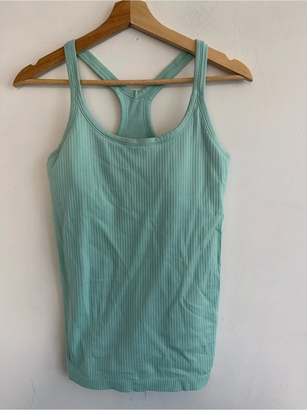 lululemon athletica Mint Green Ribbed Racerback Tank